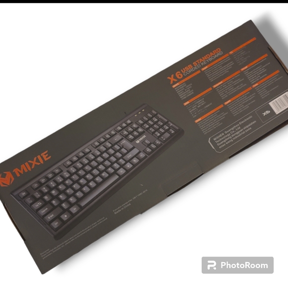 Never Used Mixie X6 USB Standard Corded Keyboard - Picture 4 of 7